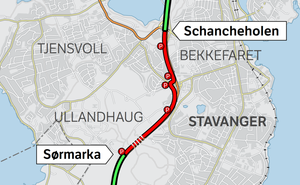 Sykkelstamvegen - illustrasjon fra Statens Vegvesen
